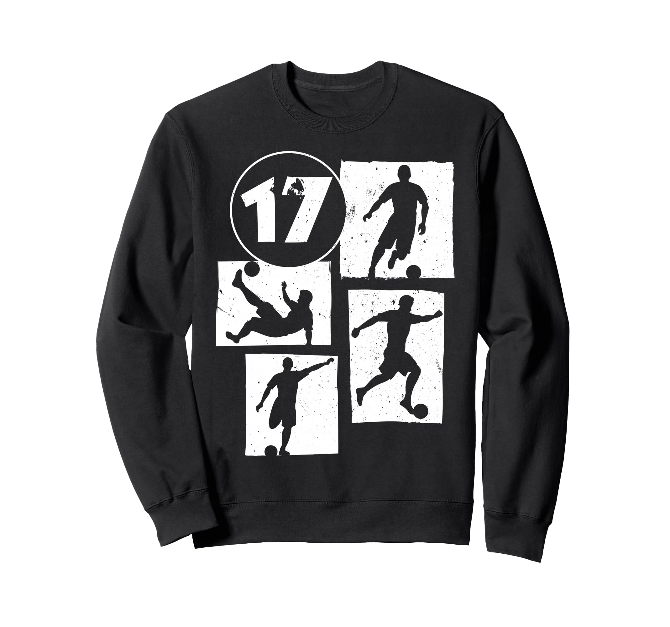 17Th Birthday Soccer Player Football Sweatshirt - Aesthetic Graphic Unisex - T-Shirt, Sweatshirt, Hoodie