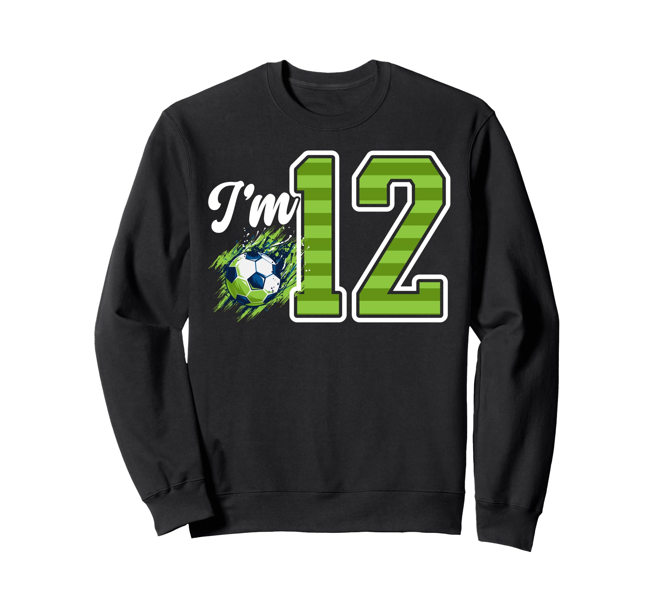 12Th Soccer Birthday Party Twelve Sweatshirt - Graphic Print for Adults - T-Shirt, Sweatshirt, Hoodie
