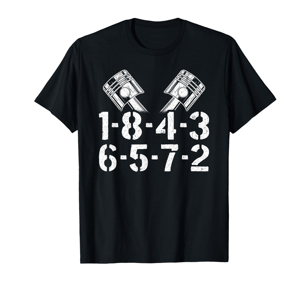 1 8 4 3 6 5 7 2 Firing Order V8 Big T-Shirt - Graphic Print Men Women - T-Shirt, Sweatshirt, Hoodie