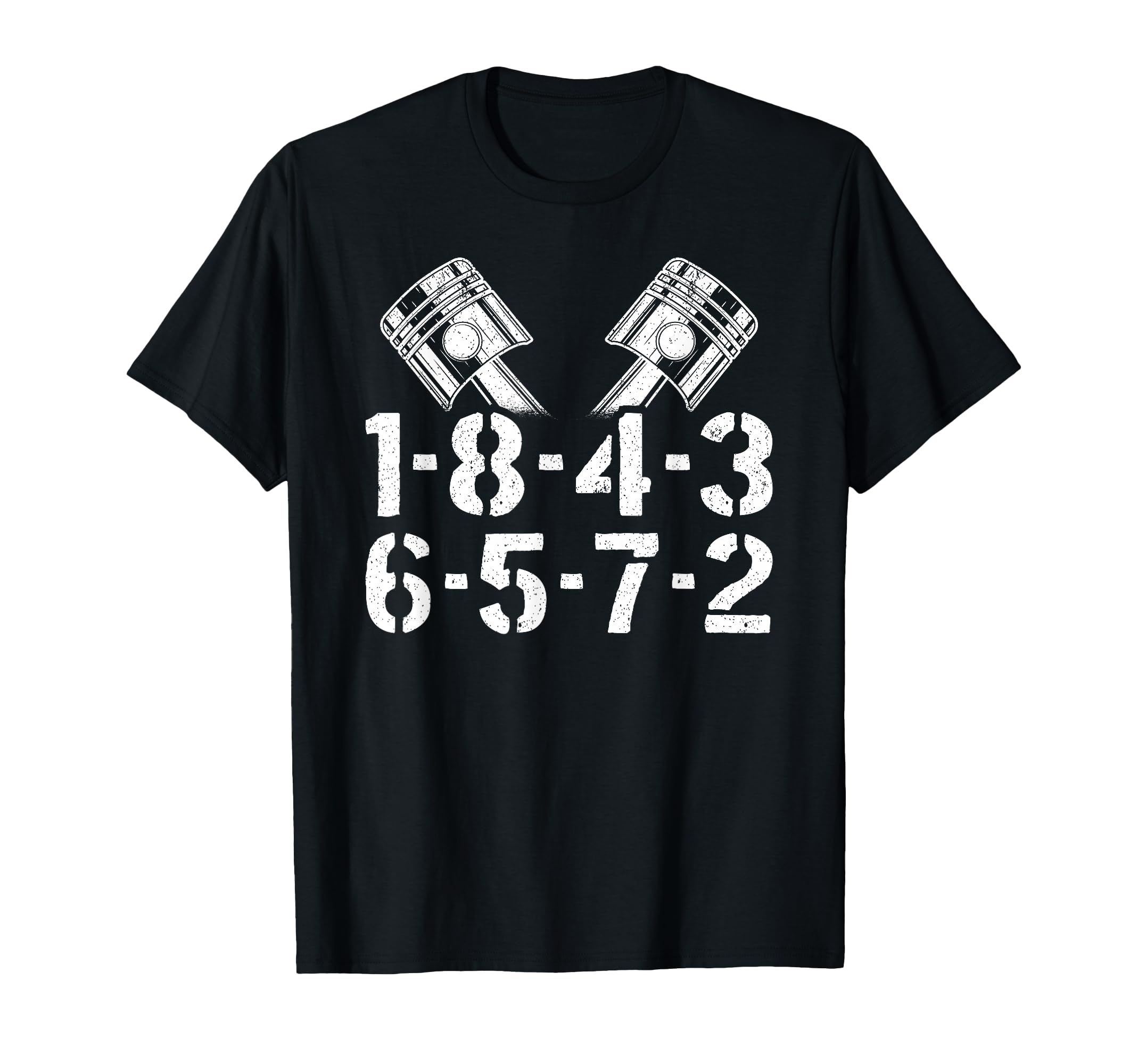 1 8 4 3 6 5 7 2 Firing Order V8 Big T-Shirt - Graphic Print Men Women - T-Shirt, Sweatshirt, Hoodie