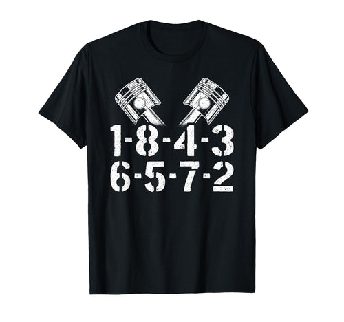 1 8 4 3 6 5 7 2 Firing Order V8 Big T-Shirt - Graphic Print Men Women - T-Shirt, Sweatshirt, Hoodie