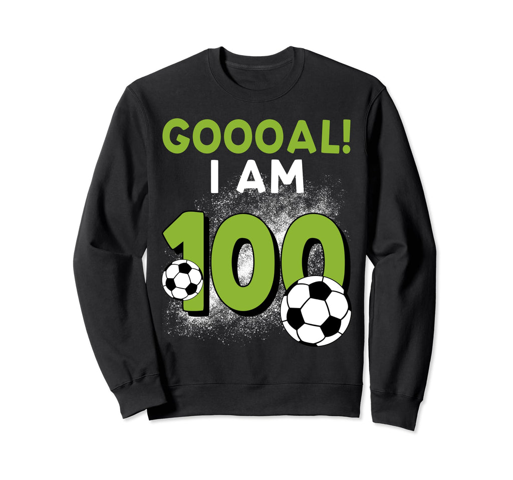 100Th Birthday Soccer Theme Sweatshirt - Casual Everyday Wear Unisex - T-Shirt, Sweatshirt, Hoodie