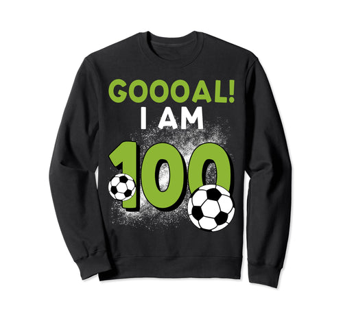 100Th Birthday Soccer Theme Sweatshirt - Casual Everyday Wear Unisex - T-Shirt, Sweatshirt, Hoodie