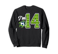 14Th Soccer Birthday Party Fourteen Sweatshirt - Graphic Print for Adults - T-Shirt, Sweatshirt, Hoodie