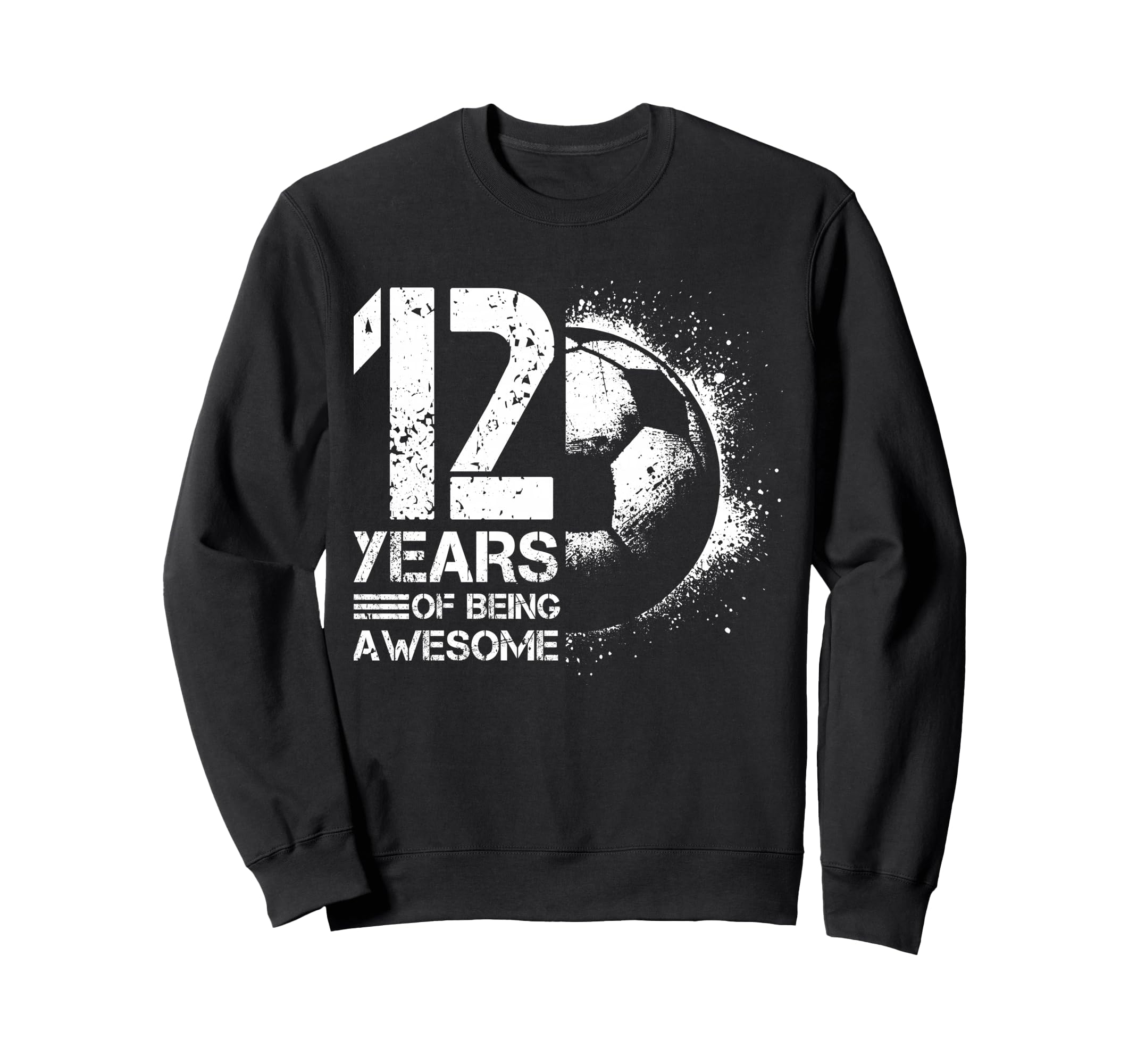 12Th Birthday Soccer Player Football Sweatshirt - Custom Art Print Unisex - T-Shirt, Sweatshirt, Hoodie