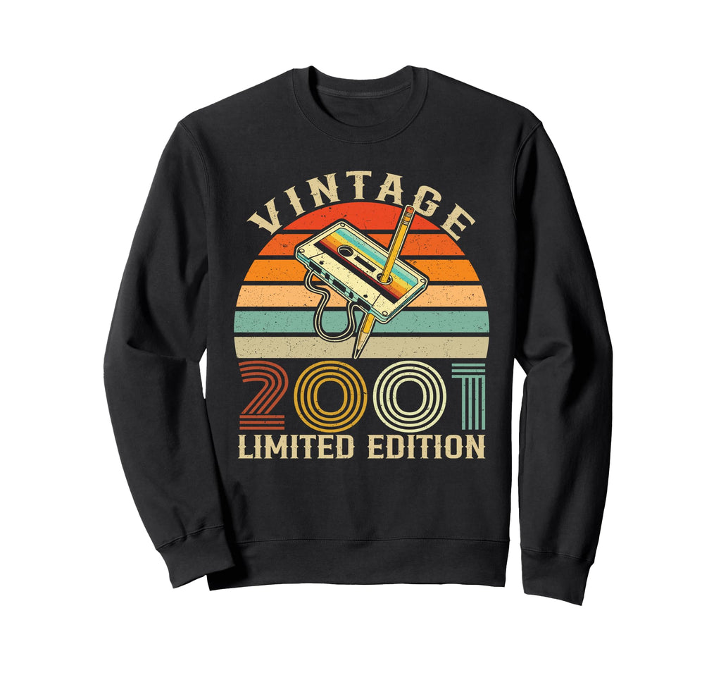 2001 Birthday Cassette Tape Sweatshirt - Streetwear Style Men Women - T-Shirt, Sweatshirt, Hoodie