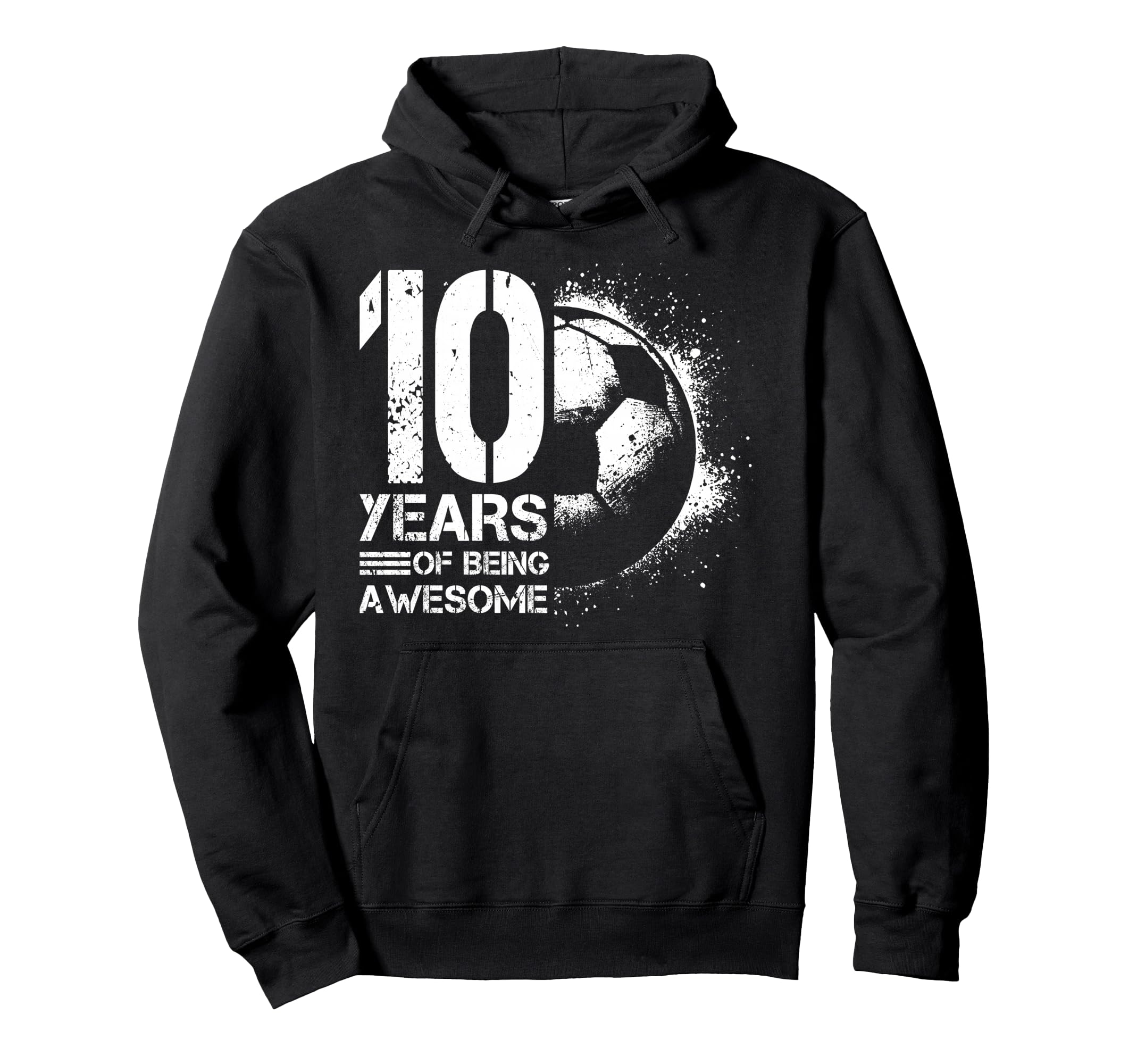 10Th Birthday Soccer Player Football Hoodie - Streetwear Style Men Women - T-Shirt, Sweatshirt, Hoodie