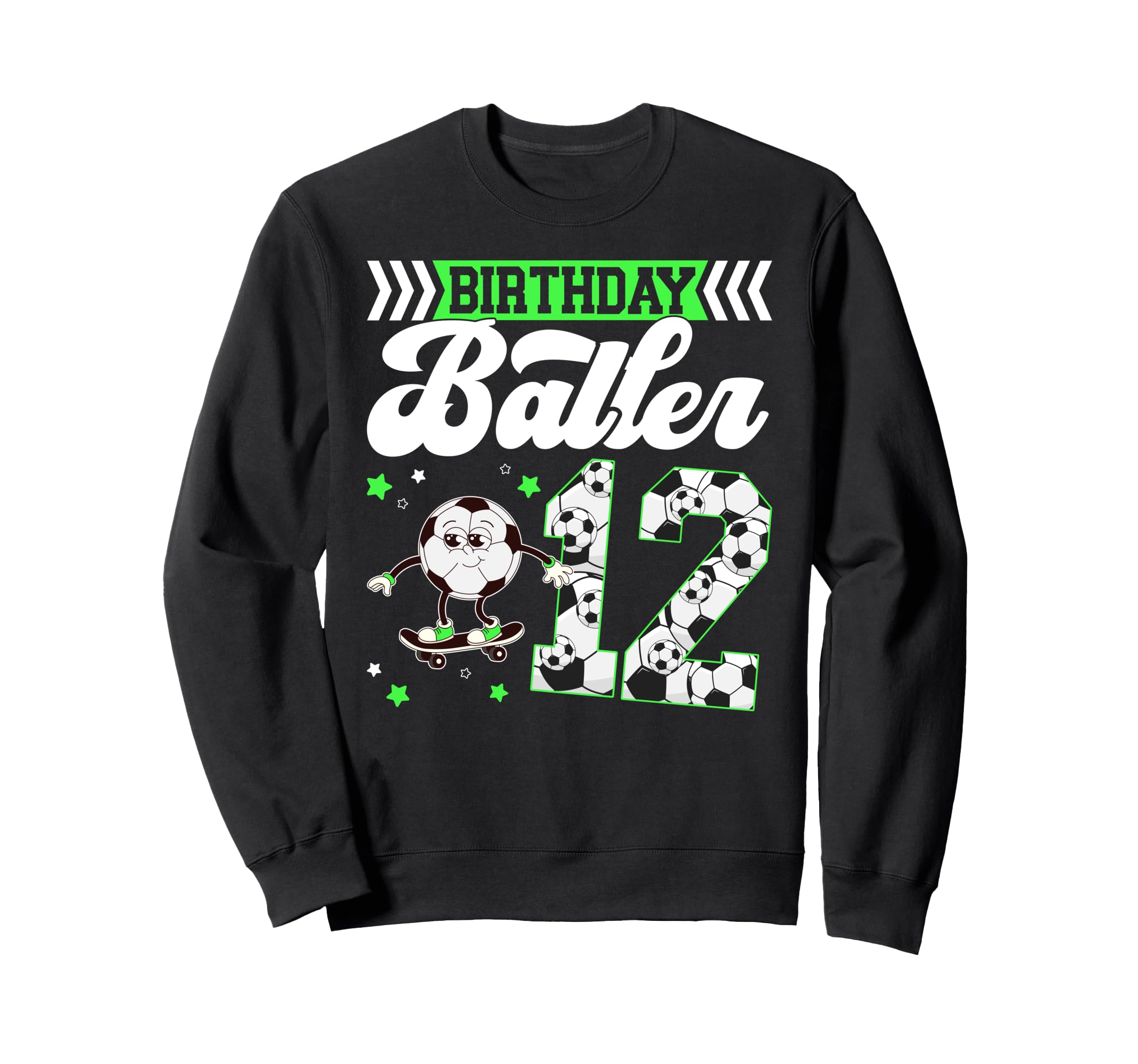 12Th Soccer Birthday Party Twelve Sweatshirt - Custom Art Print Unisex - T-Shirt, Sweatshirt, Hoodie