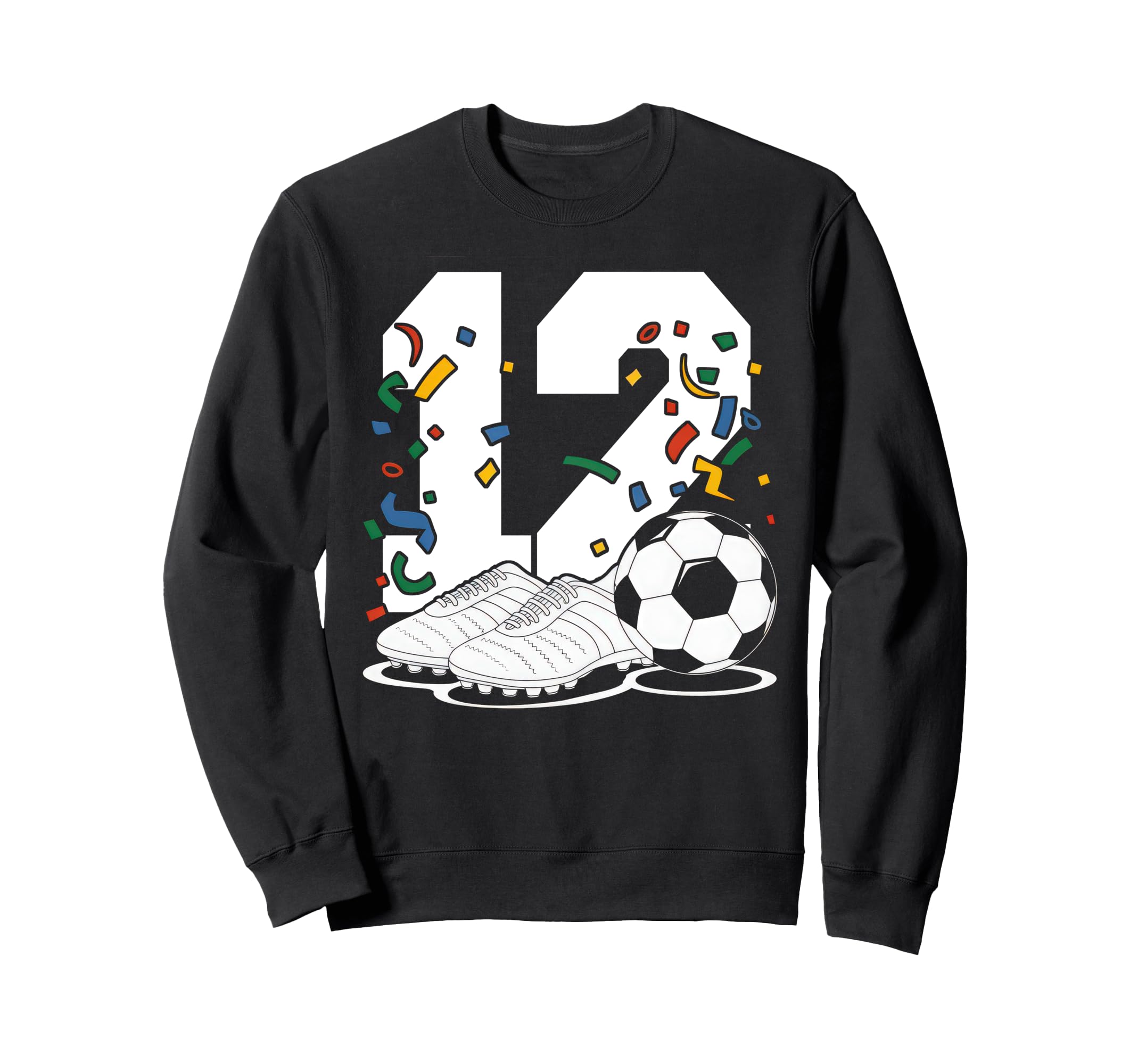 12 Soccer Birthday Gift Soccer Fan Sweatshirt - Graphic Print for Adults - T-Shirt, Sweatshirt, Hoodie