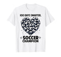 100 Days School Soccer Heart Love T-Shirt - Novelty Apparel Men Women - T-Shirt, Sweatshirt, Hoodie