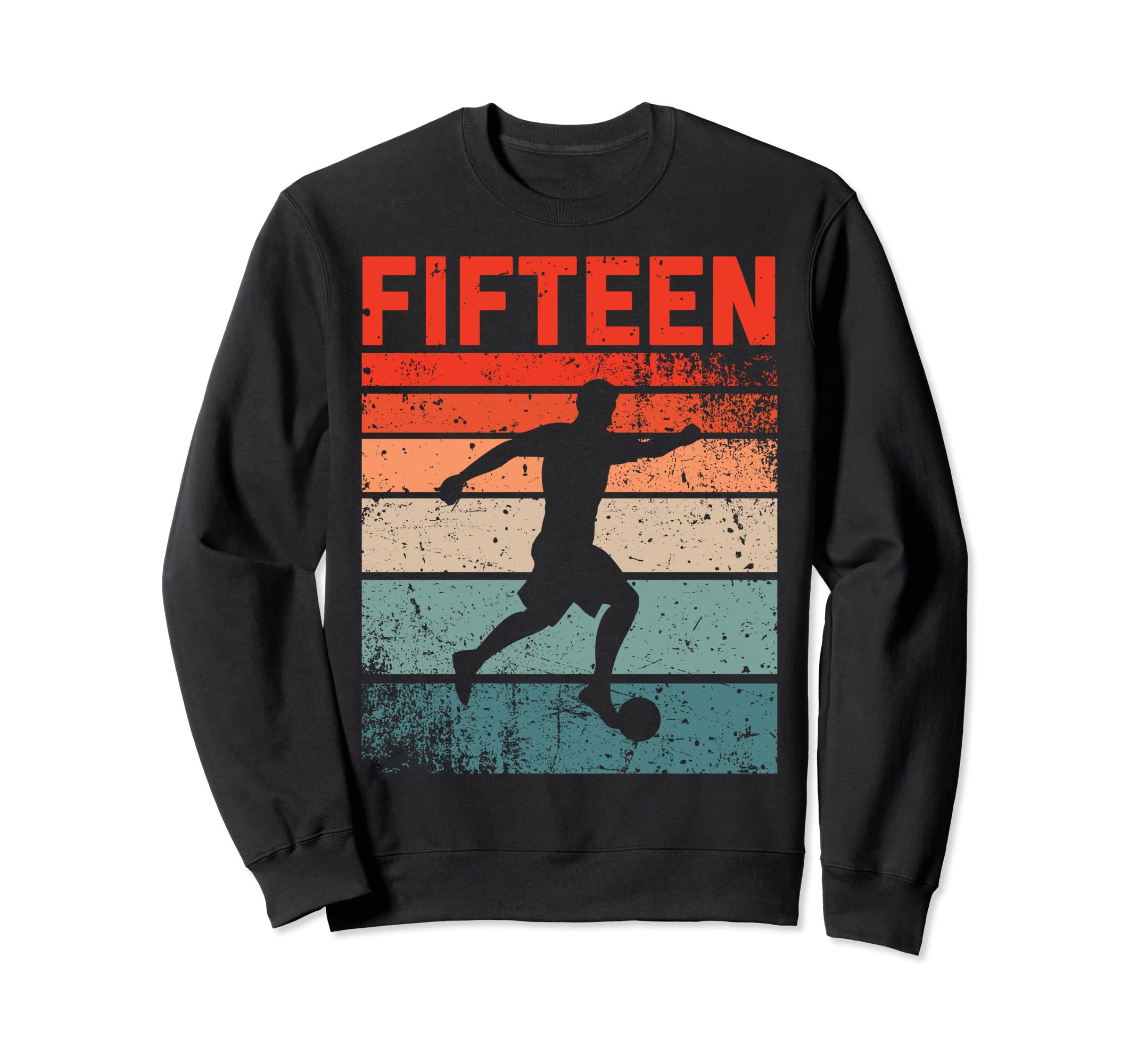 15Th Birthday Soccer 15 Years Old Sweatshirt - Unique Graphic Men Women - T-Shirt, Sweatshirt, Hoodie