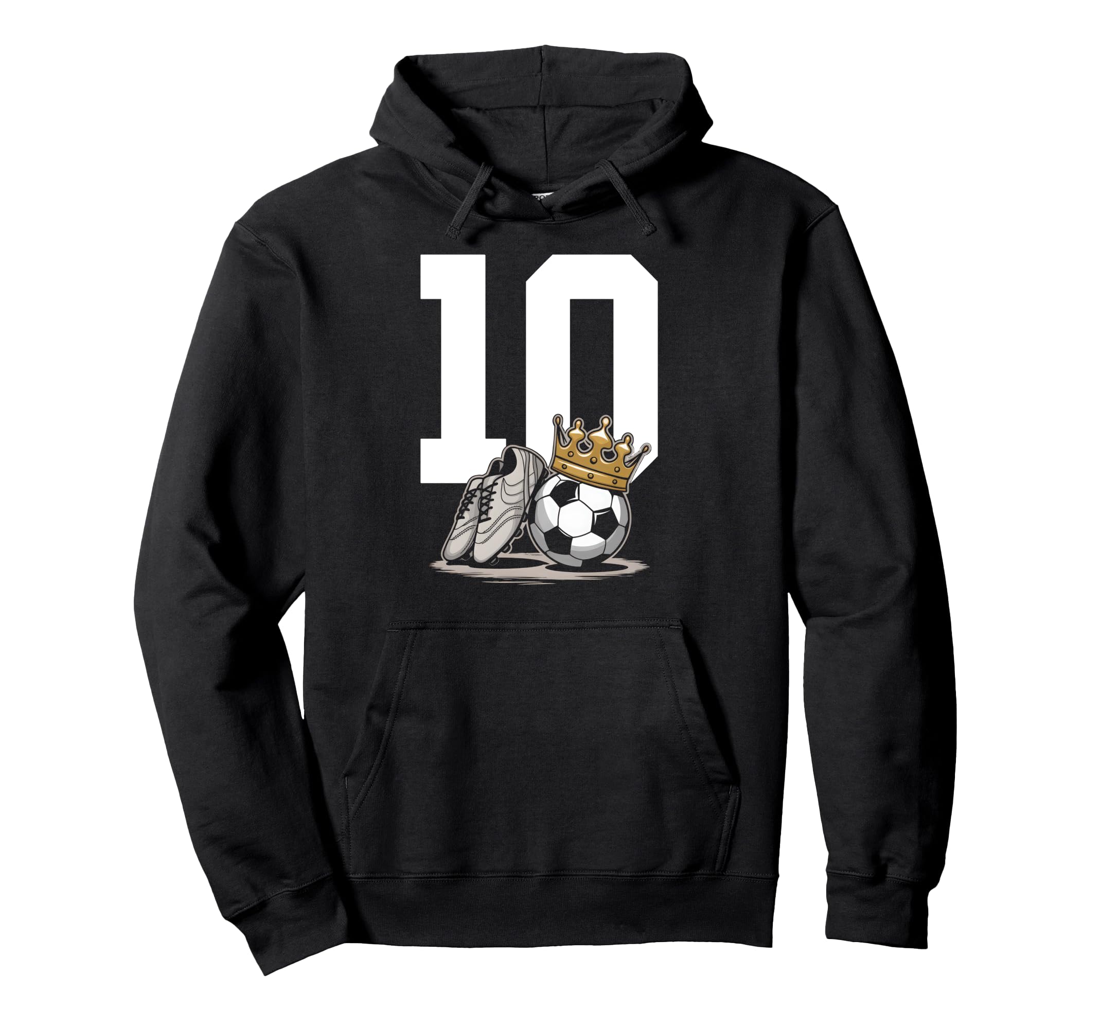 10 Soccer Birthday Gift Soccer Fan Hoodie - Novelty Apparel for Adults - T-Shirt, Sweatshirt, Hoodie