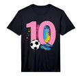 10Th Birthday Soccer Player Football T-Shirt - Minimalist Print for Adults - T-Shirt, Sweatshirt, Hoodie