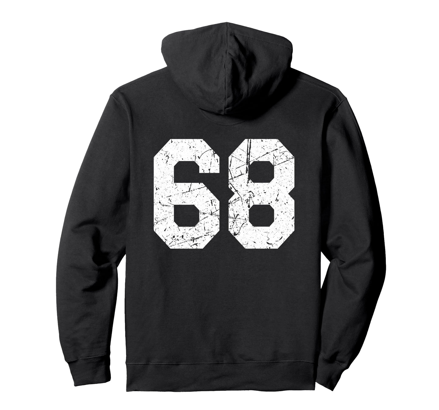 68 Jersey Uniform Varsity Sports Number Hoodie - Custom Art Print Unisex - T-Shirt, Sweatshirt, Hoodie