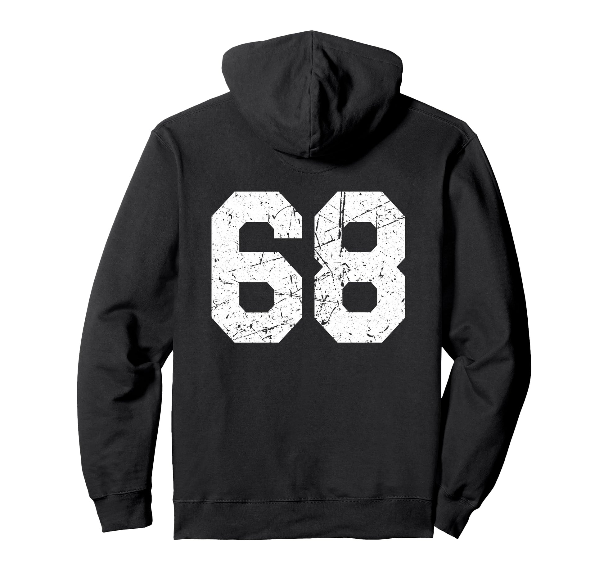 68 Jersey Uniform Varsity Sports Number Hoodie - Custom Art Print Unisex - T-Shirt, Sweatshirt, Hoodie