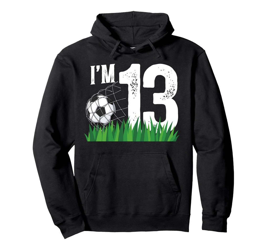 13Th Soccer Birthday Party Thirteen Hoodie - Aesthetic Graphic Men Women - T-Shirt, Sweatshirt, Hoodie