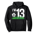 13Th Soccer Birthday Party Thirteen Hoodie - Aesthetic Graphic Men Women - T-Shirt, Sweatshirt, Hoodie