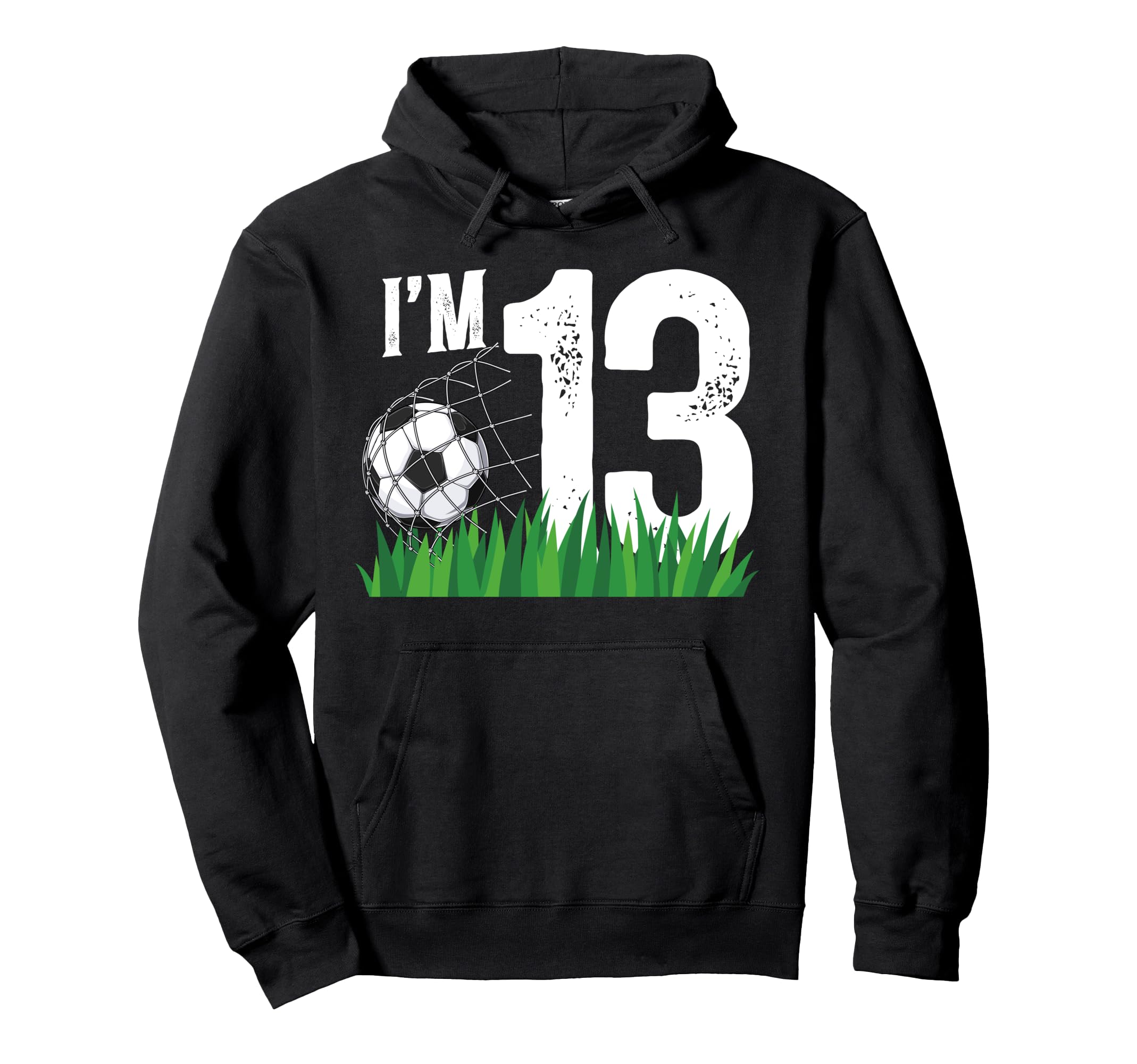13Th Soccer Birthday Party Thirteen Hoodie - Aesthetic Graphic Men Women - T-Shirt, Sweatshirt, Hoodie