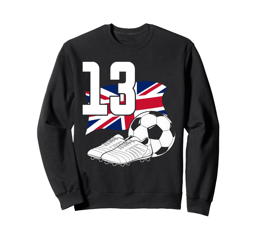 13 Soccer Birthday Gift Soccer Sweatshirt - Custom Art Print for Adults - T-Shirt, Sweatshirt, Hoodie