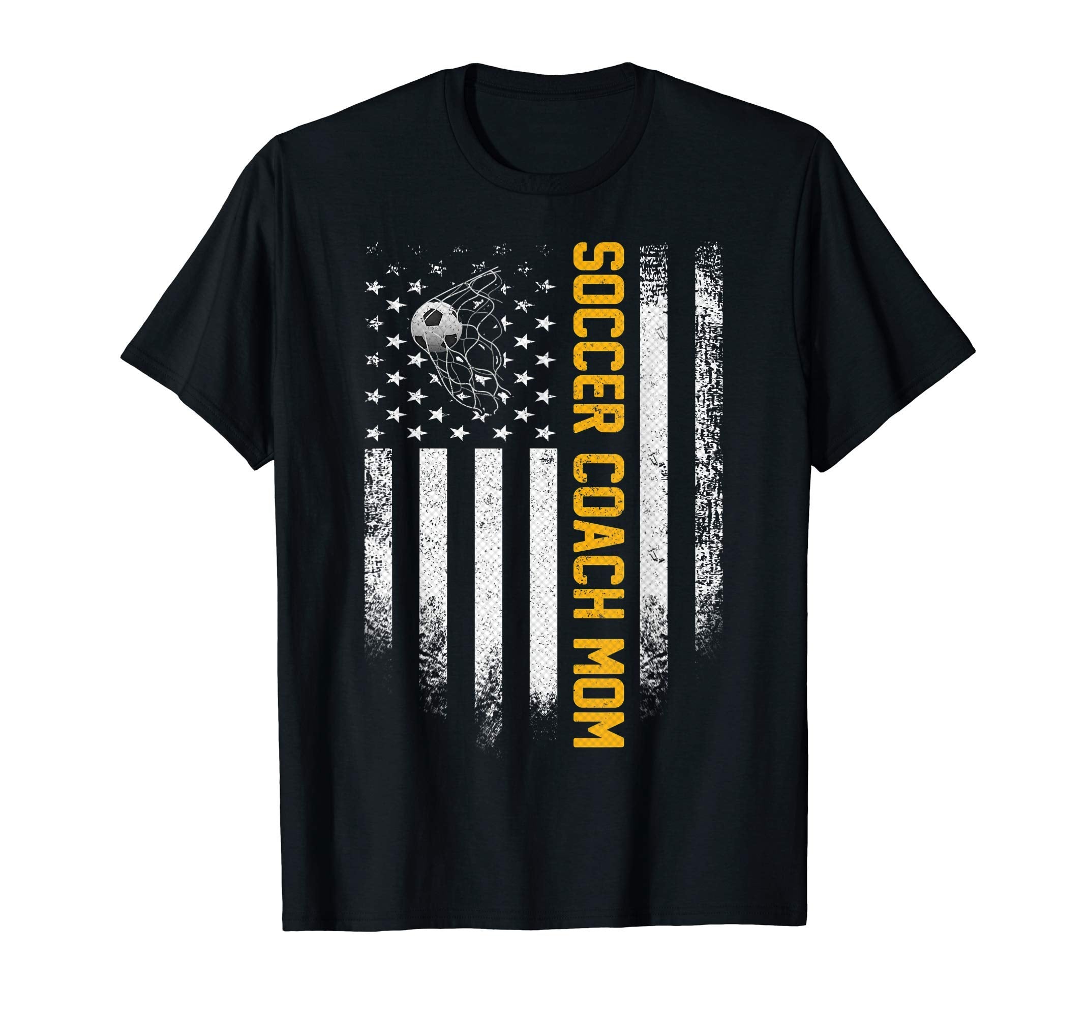 Usa American Flag Proud Soccer Coach T-Shirt - Unique Graphic Men Women - T-Shirt, Sweatshirt, Hoodie