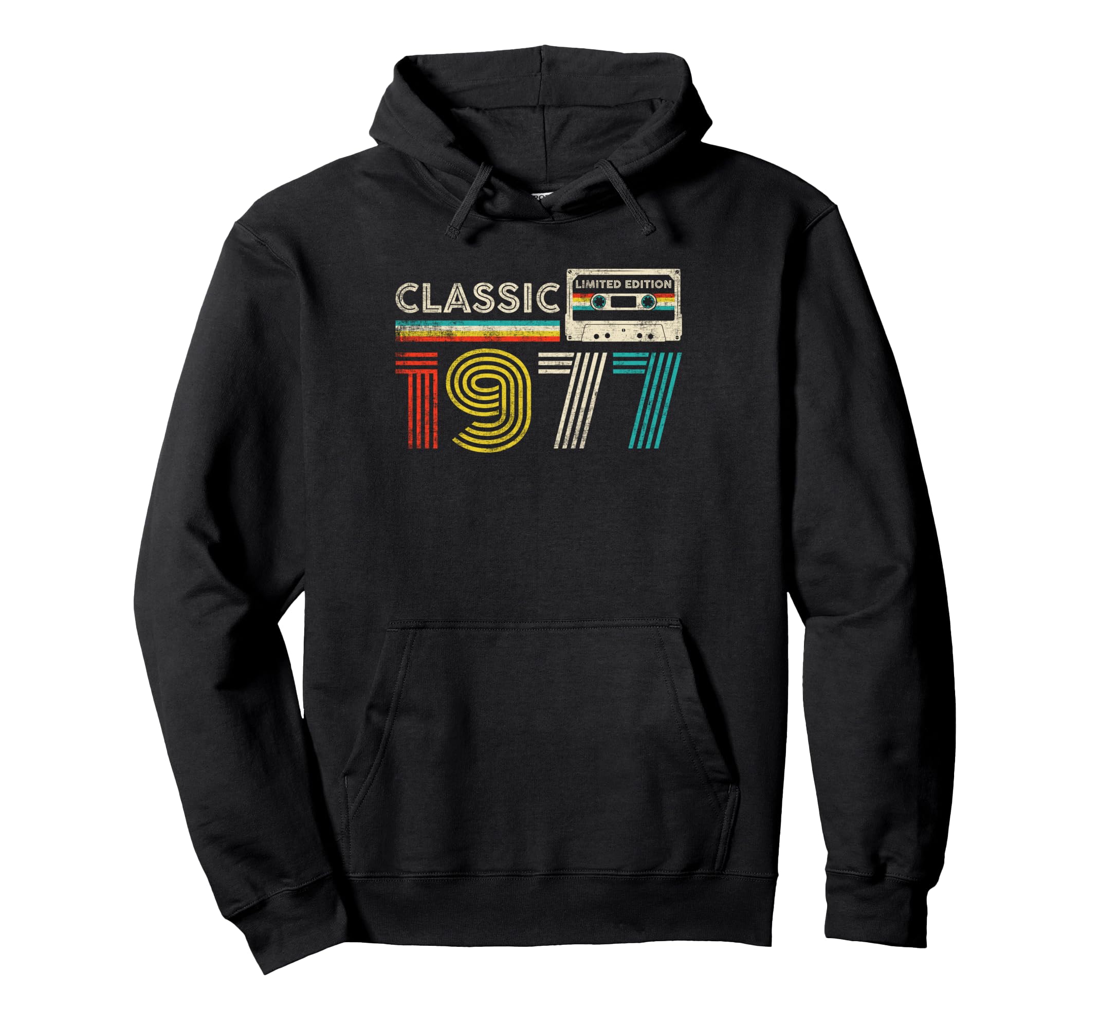 1977 Birthday 1977 Cassette Tape Hoodie - Casual Everyday Wear Men Women - T-Shirt, Sweatshirt, Hoodie