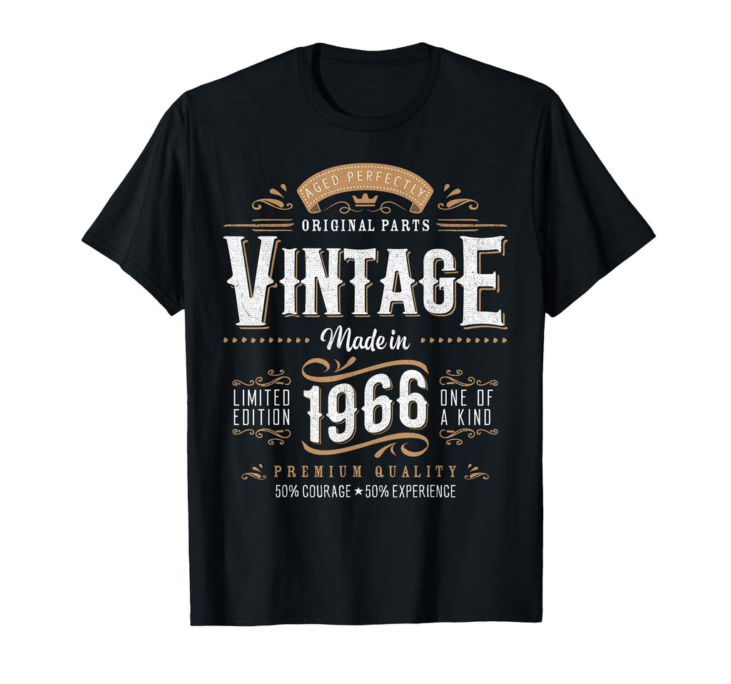 1966 Label 60Th Birthday Gift 60 Year T-Shirt - Fun Novelty Design Unisex - T-Shirt, Sweatshirt, Hoodie