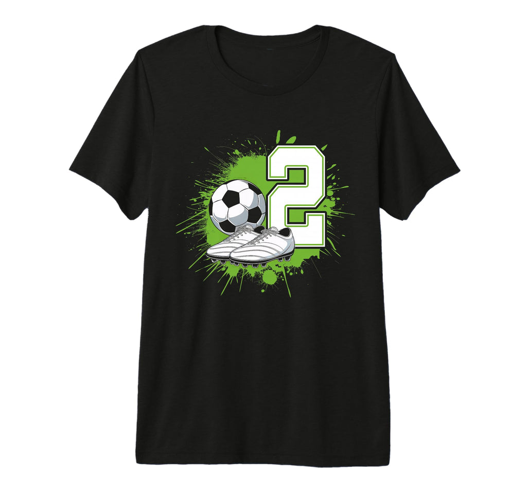 2 Soccer Birthday Gift Soccer Fan T-Shirt - Trendy Graphic for Adults - T-Shirt, Sweatshirt, Hoodie