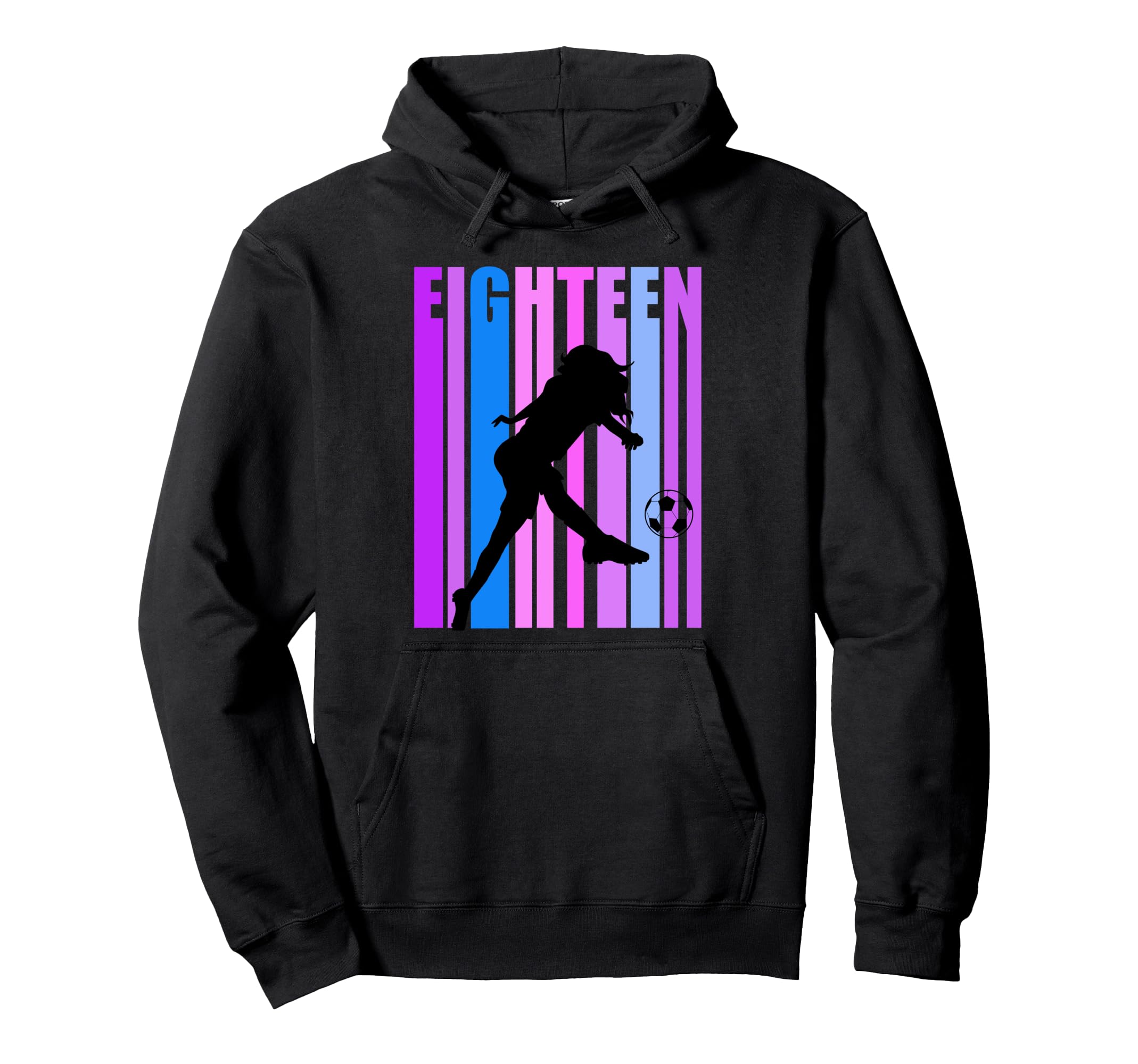 18Th Soccer Birthday Goals Score Plays Hoodie - Trendy Graphic Unisex - T-Shirt, Sweatshirt, Hoodie
