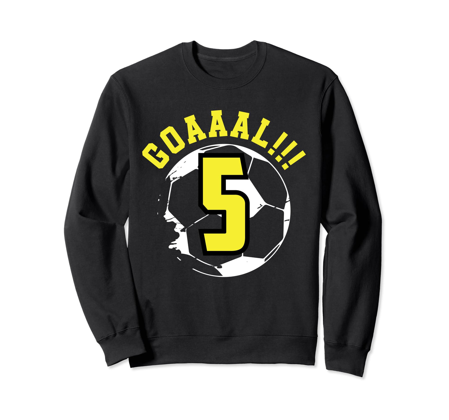 5Th Birthday 5 Years Soccer Sweatshirt - Casual Everyday Wear Men Women - T-Shirt, Sweatshirt, Hoodie