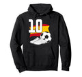 10 Soccer Birthday Gift Soccer Fan Sports Hoodie - Custom Art Print Unisex - T-Shirt, Sweatshirt, Hoodie