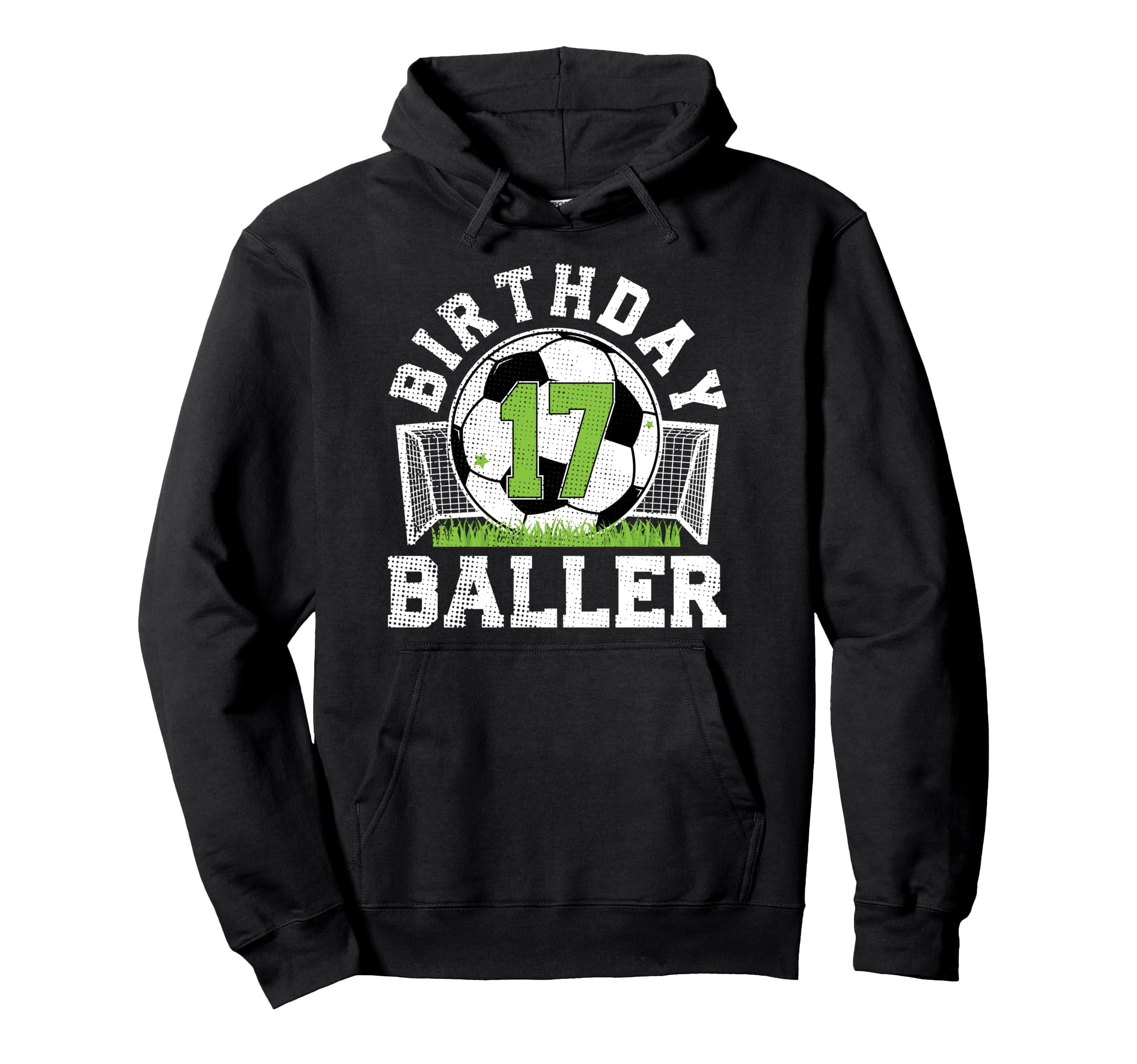 17Th Birthday Soccer Seventeen Year Old Hoodie - Graphic Print Men Women - T-Shirt, Sweatshirt, Hoodie