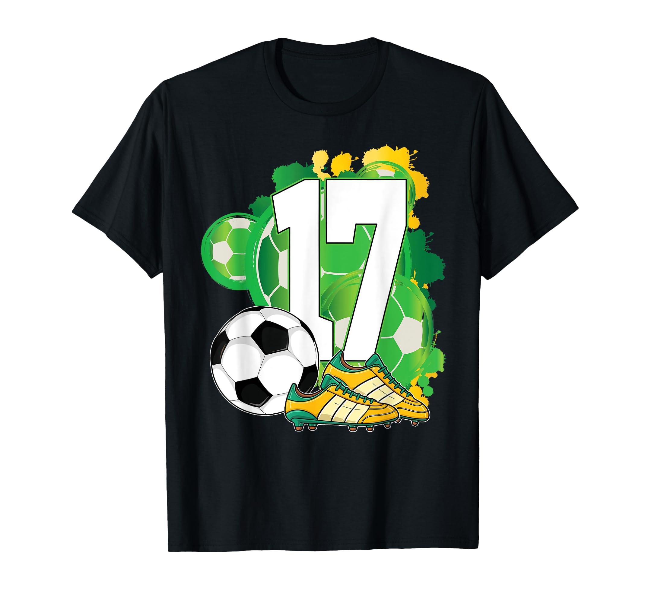 17Th Birthday Soccer Theme Party 17 T-Shirt - Aesthetic Graphic Unisex - T-Shirt, Sweatshirt, Hoodie