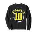 10Th Birthday 10 Years Soccer Sweatshirt - Minimalist Print for Adults - T-Shirt, Sweatshirt, Hoodie