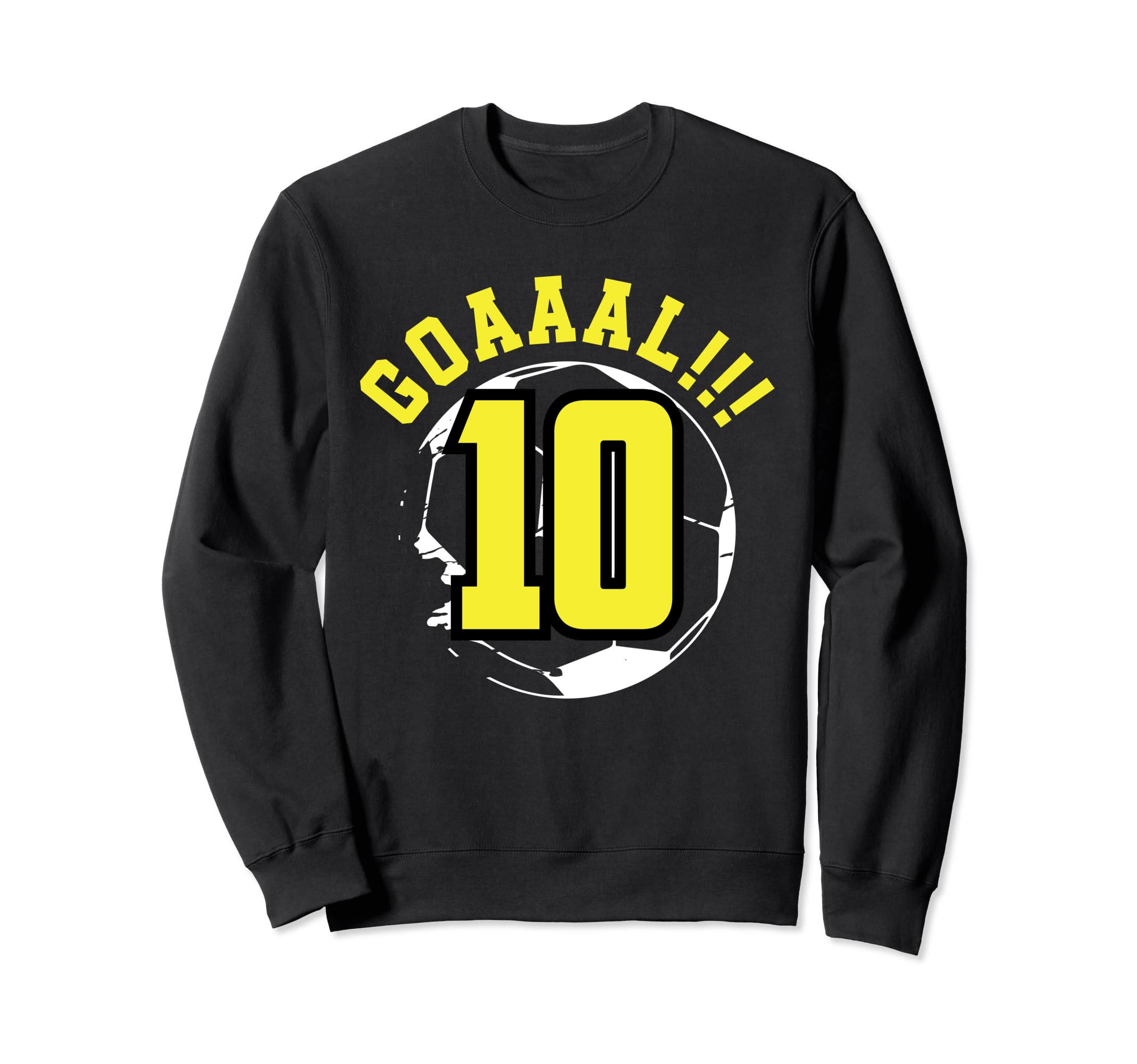 10Th Birthday 10 Years Soccer Sweatshirt - Minimalist Print for Adults - T-Shirt, Sweatshirt, Hoodie