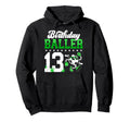 13Th Soccer Birthday Party Thirteen Hoodie - Minimalist Print for Adults - T-Shirt, Sweatshirt, Hoodie
