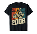 18Th Birthday 18 Years 2008 Gift T-Shirt - Minimalist Print for Adults - T-Shirt, Sweatshirt, Hoodie
