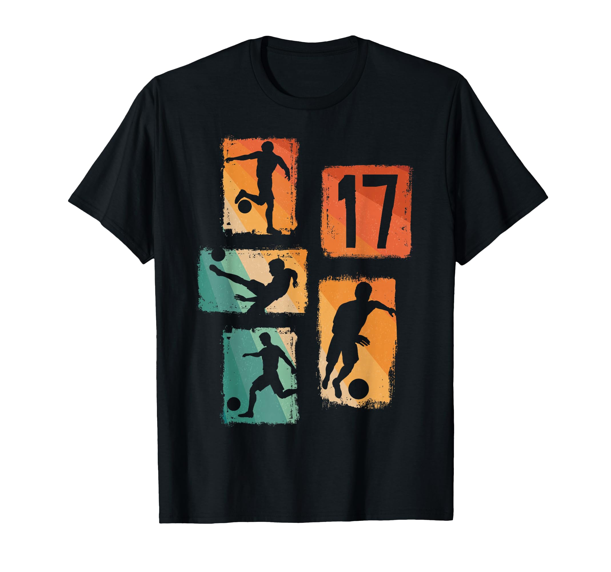 17Th Birthday Soccer Player Football T-Shirt - Custom Art Print Men Women - T-Shirt, Sweatshirt, Hoodie