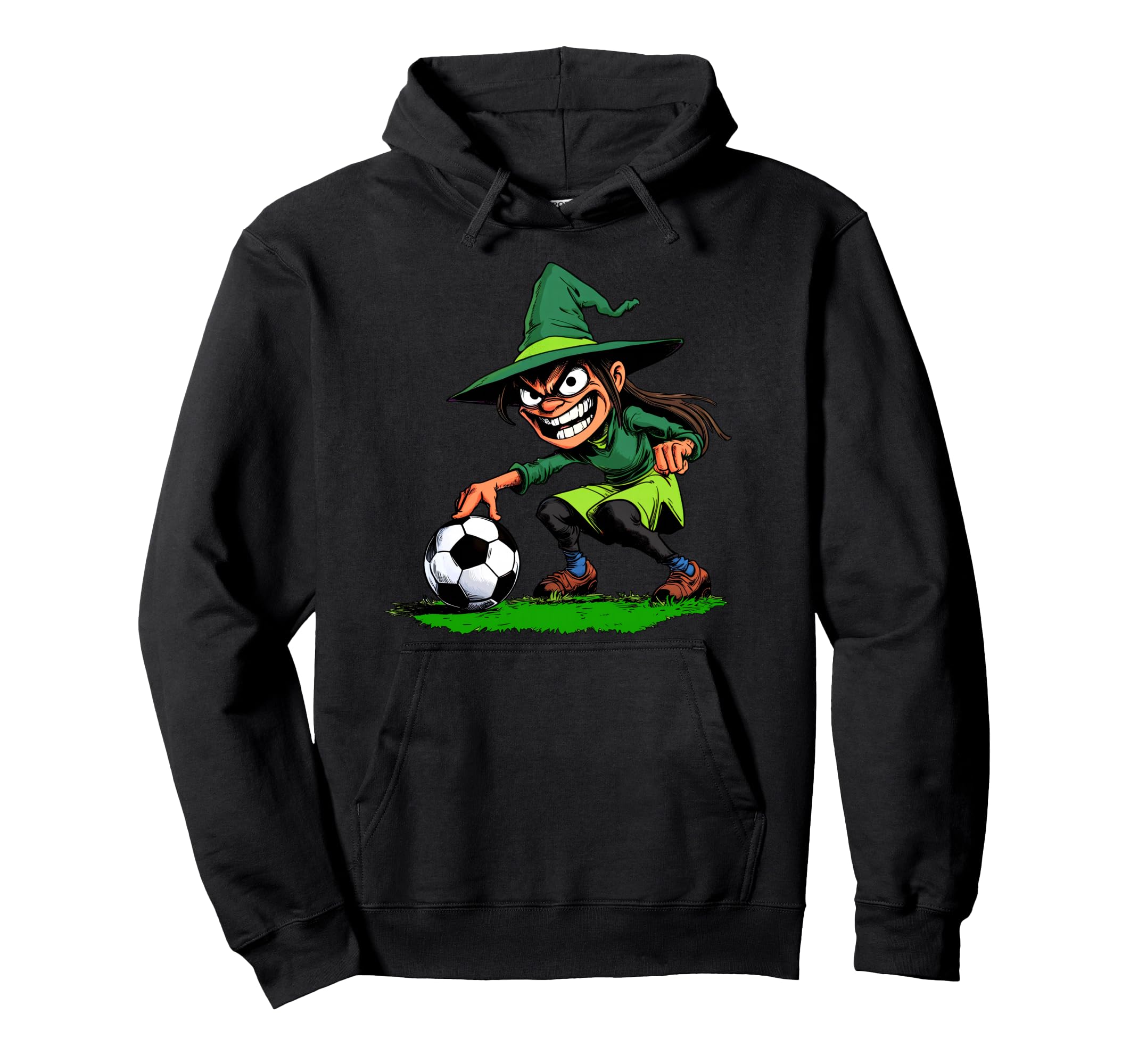 Witch Footballer Hoodie - Novelty Apparel Unisex - T-Shirt, Sweatshirt, Hoodie