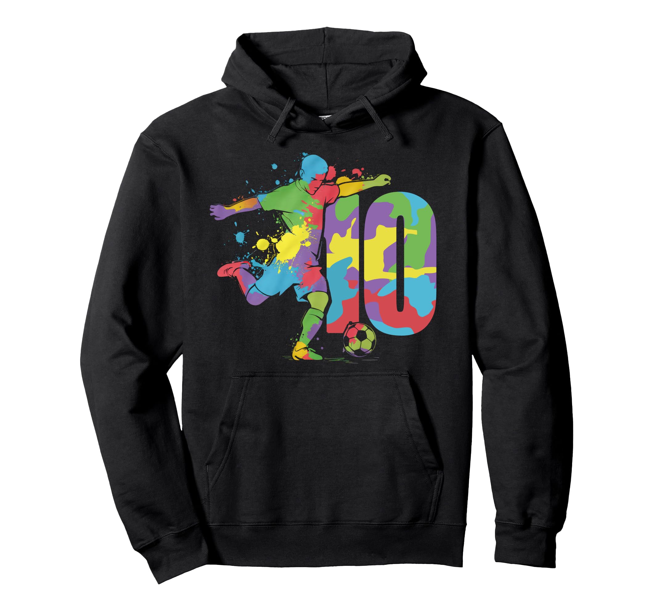 10 Soccer Birthday Gift Soccer Fan Sports Hoodie - Streetwear Style Unisex - T-Shirt, Sweatshirt, Hoodie