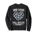 100 Days School Soccer Heart Love Sweatshirt - Streetwear Style Unisex - T-Shirt, Sweatshirt, Hoodie