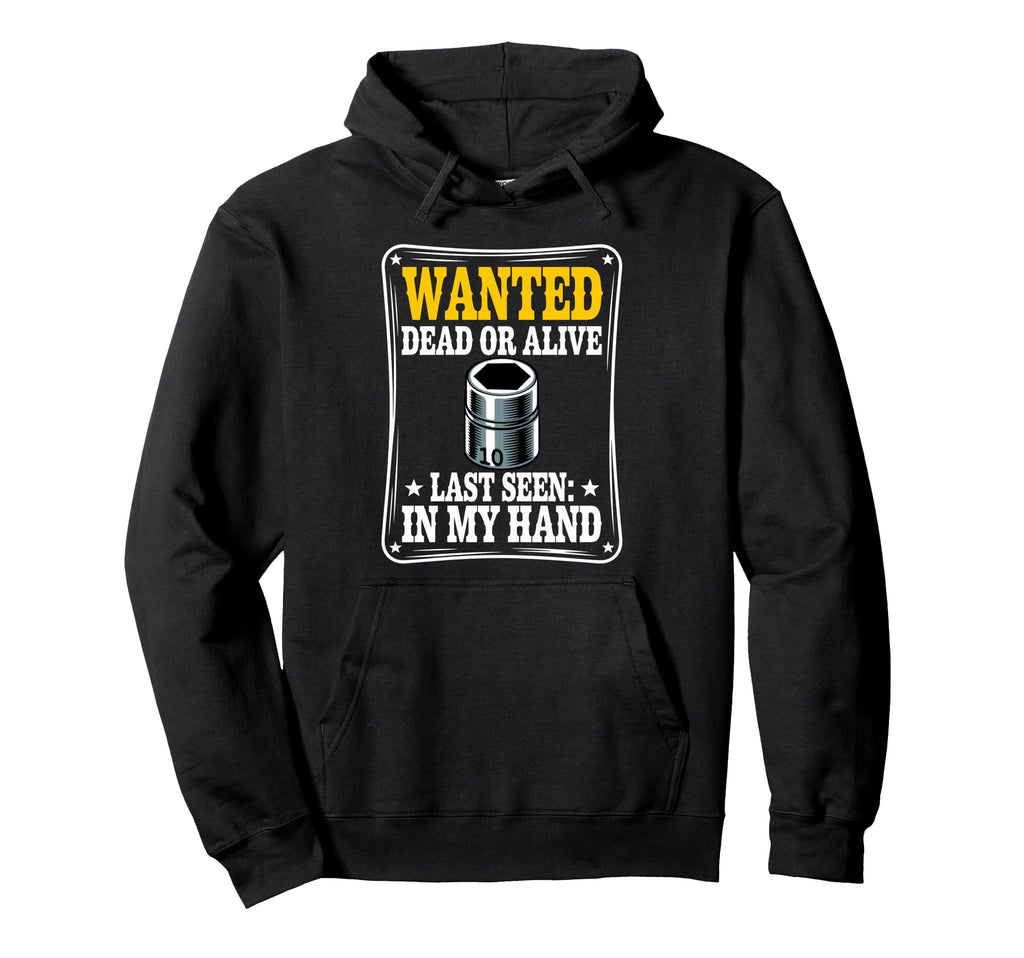 10Mm Socket Wanted Car Guy Funny Car Hoodie - Minimalist Print for Adults - T-Shirt, Sweatshirt, Hoodie
