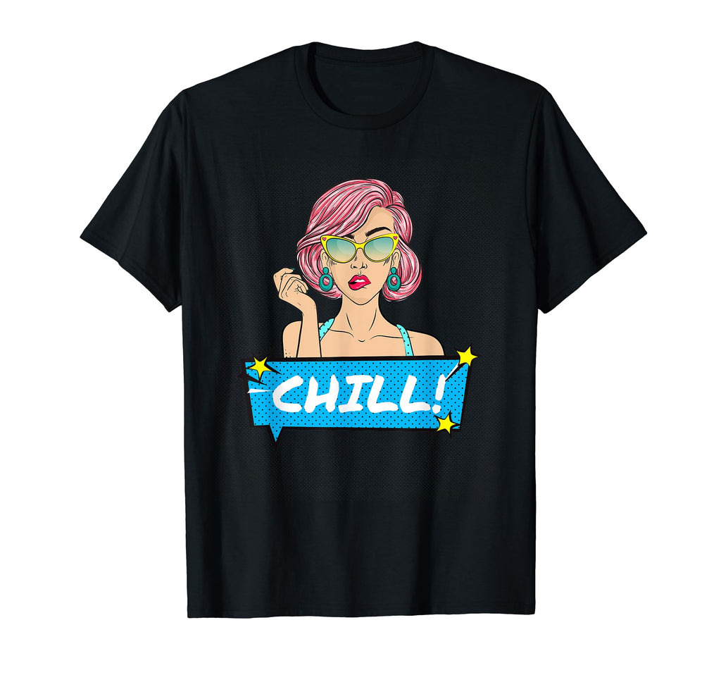 1950S Chill Stylish Pop Art T-Shirt - Streetwear Style for Adults - T-Shirt, Sweatshirt, Hoodie