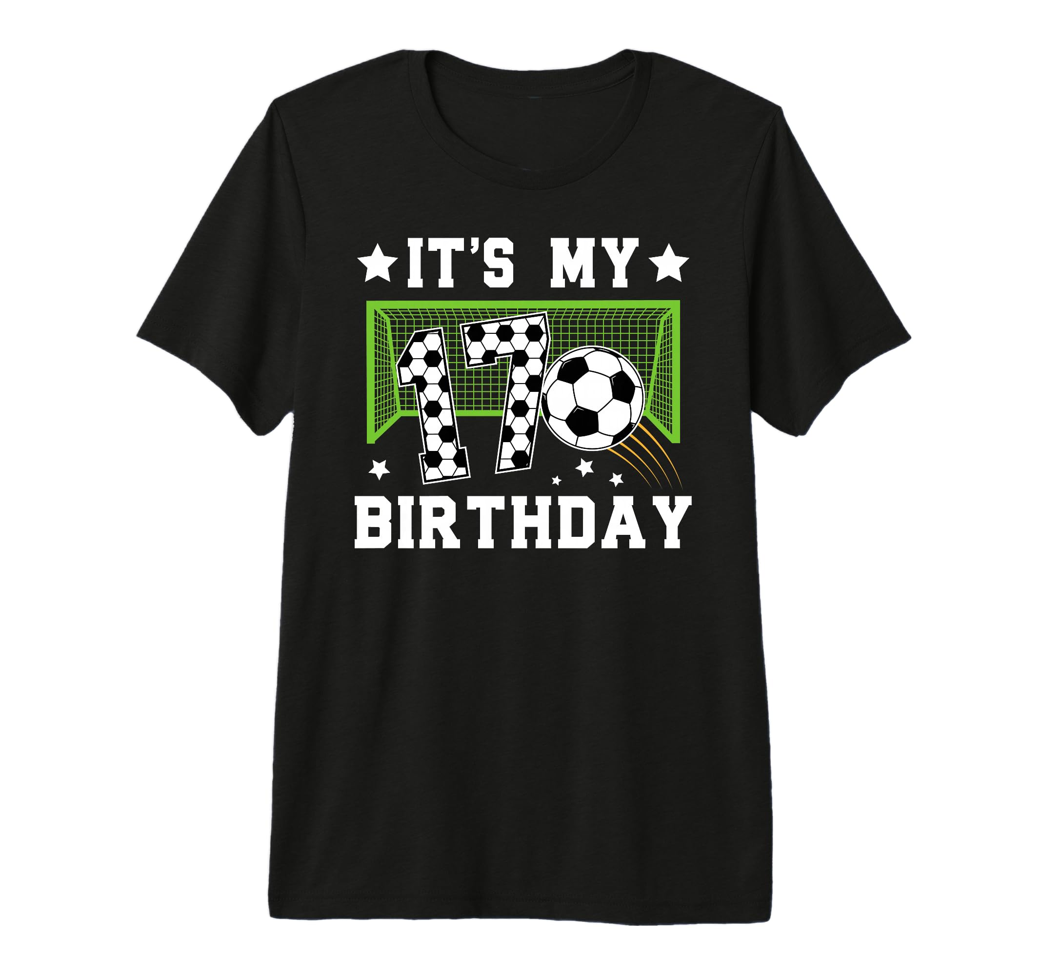17Th Birthday Soccer Seventeen Year T-Shirt - Aesthetic Graphic Men Women - T-Shirt, Sweatshirt, Hoodie