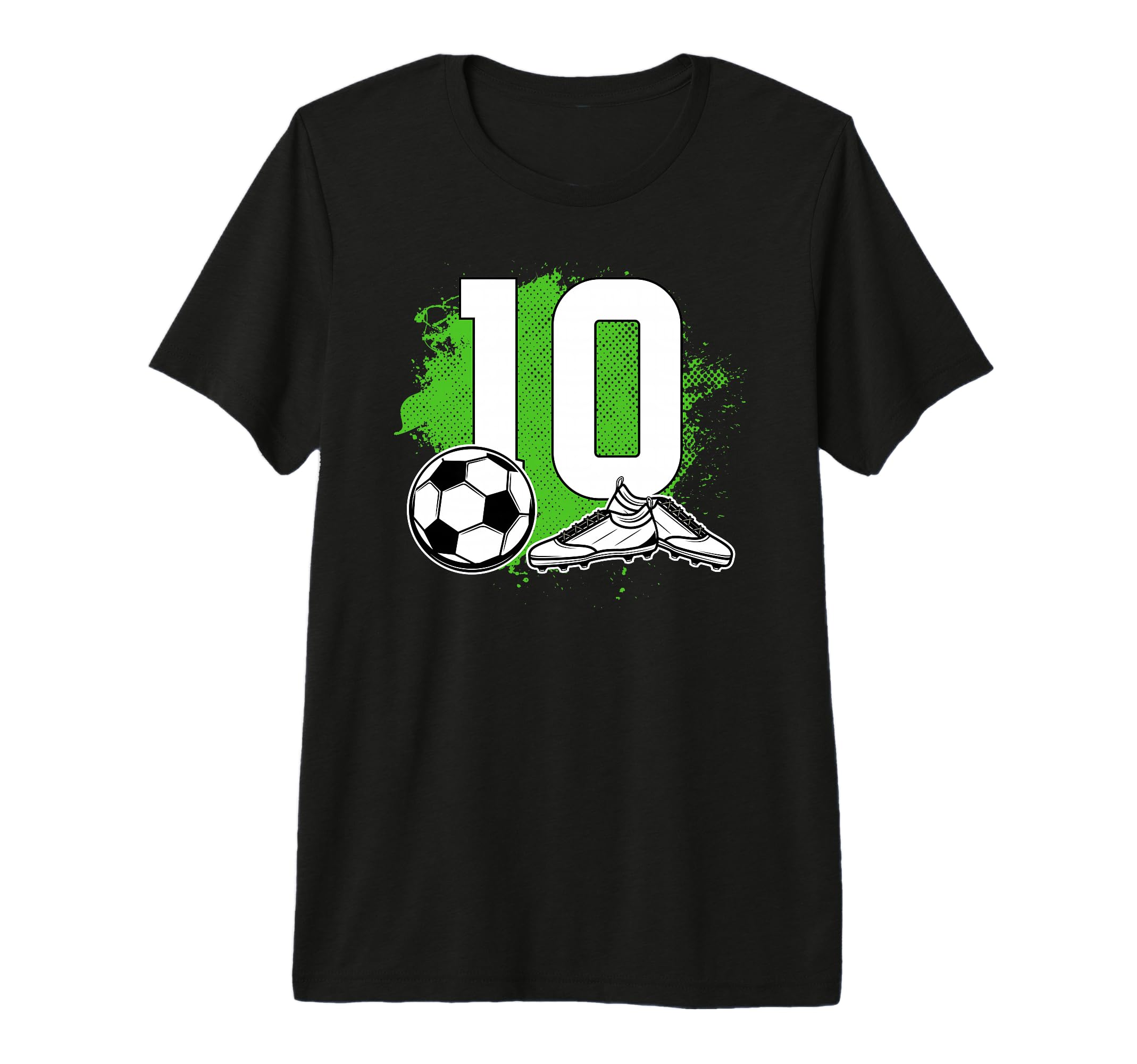 10Th Birthday Soccer 10 Year Old T-Shirt - Trendy Graphic for Adults - T-Shirt, Sweatshirt, Hoodie