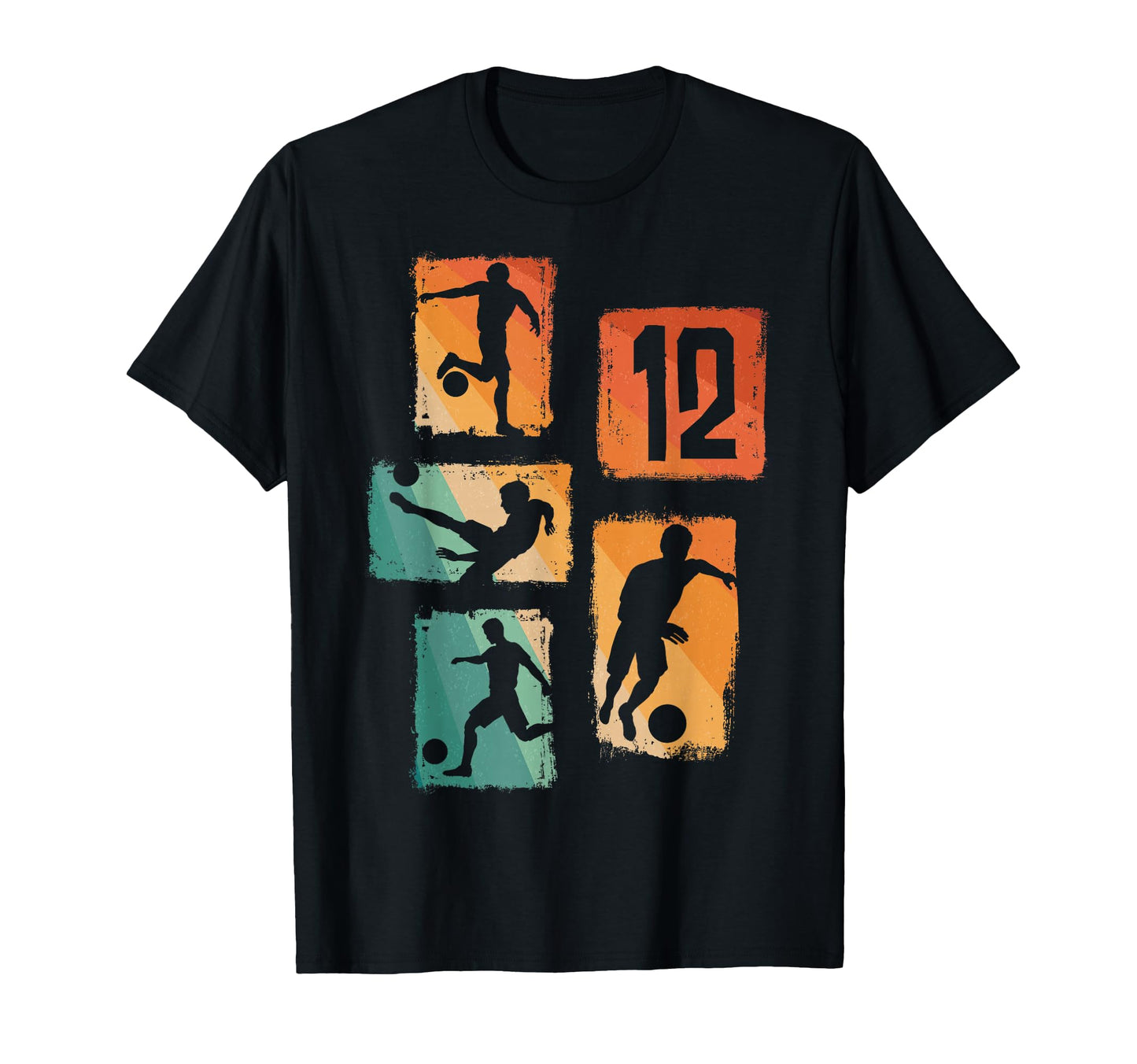 12Th Birthday Soccer Player Football T-Shirt - Custom Art Print for Adults - T-Shirt, Sweatshirt, Hoodie