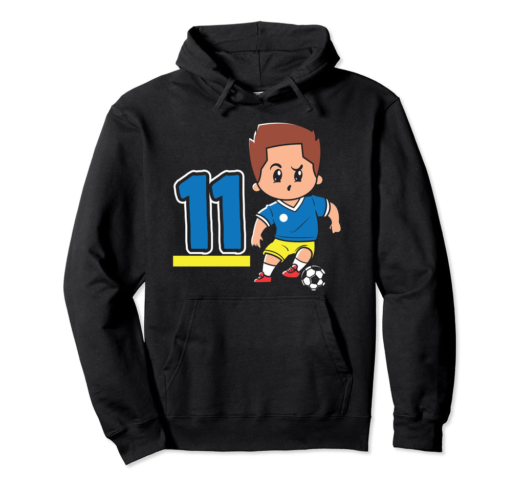 11Th Birthday 11 Years Soccer Football Hoodie - Custom Art Print Unisex - T-Shirt, Sweatshirt, Hoodie