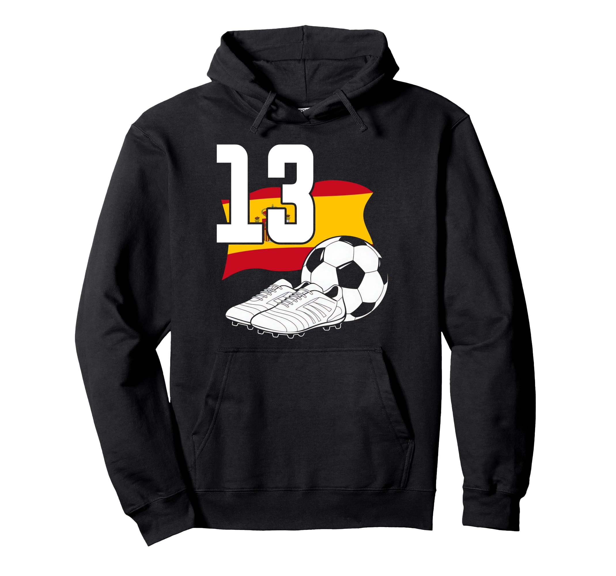 13 Soccer Birthday Gift Soccer Fan Sports Hoodie - Graphic Print Men Women - T-Shirt, Sweatshirt, Hoodie