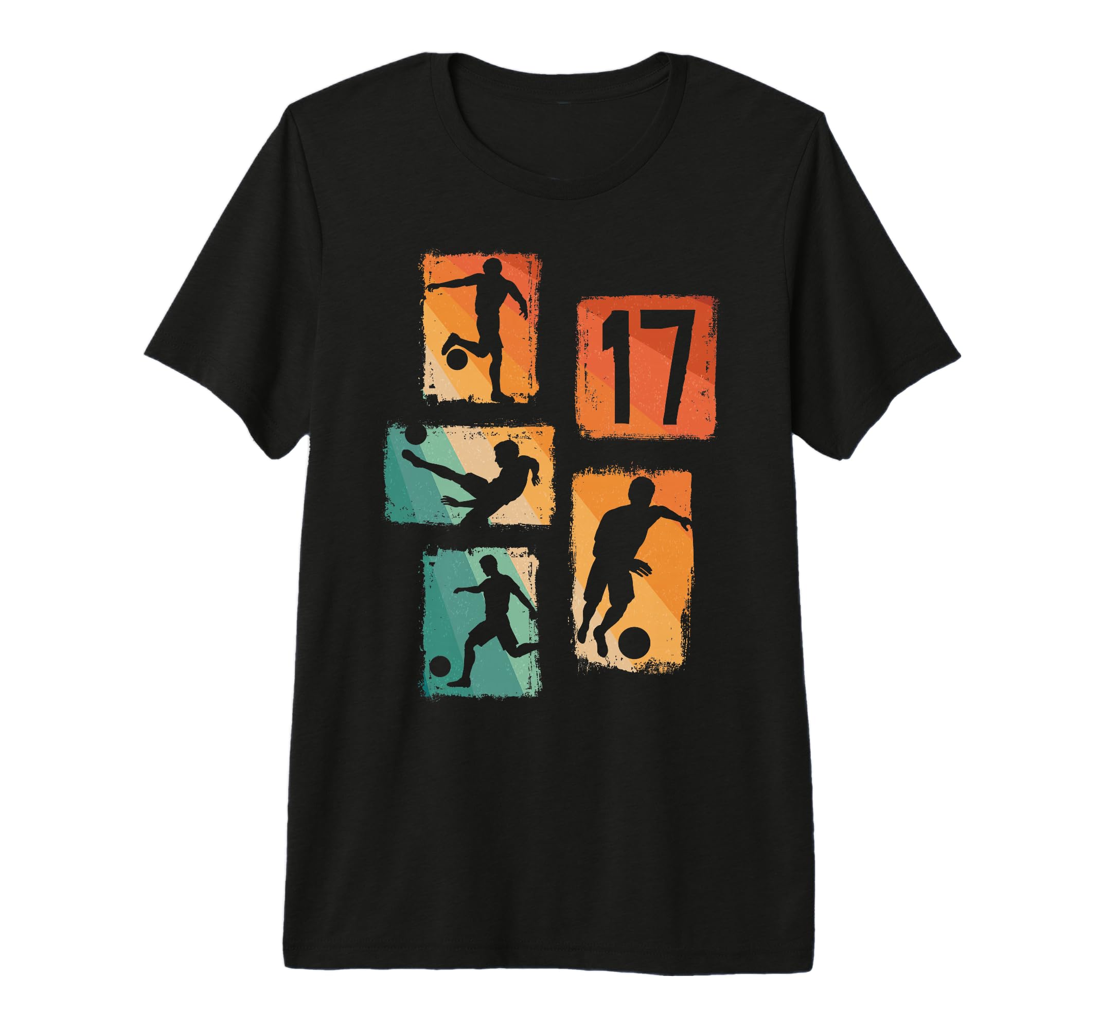 17Th Birthday Soccer Player Football T-Shirt - Minimalist Print for Adults - T-Shirt, Sweatshirt, Hoodie