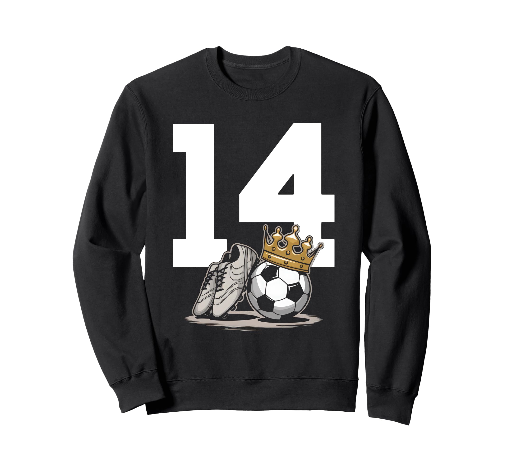 14 Soccer Birthday Gift Soccer Fan Sweatshirt - Minimalist Print Men Women - T-Shirt, Sweatshirt, Hoodie