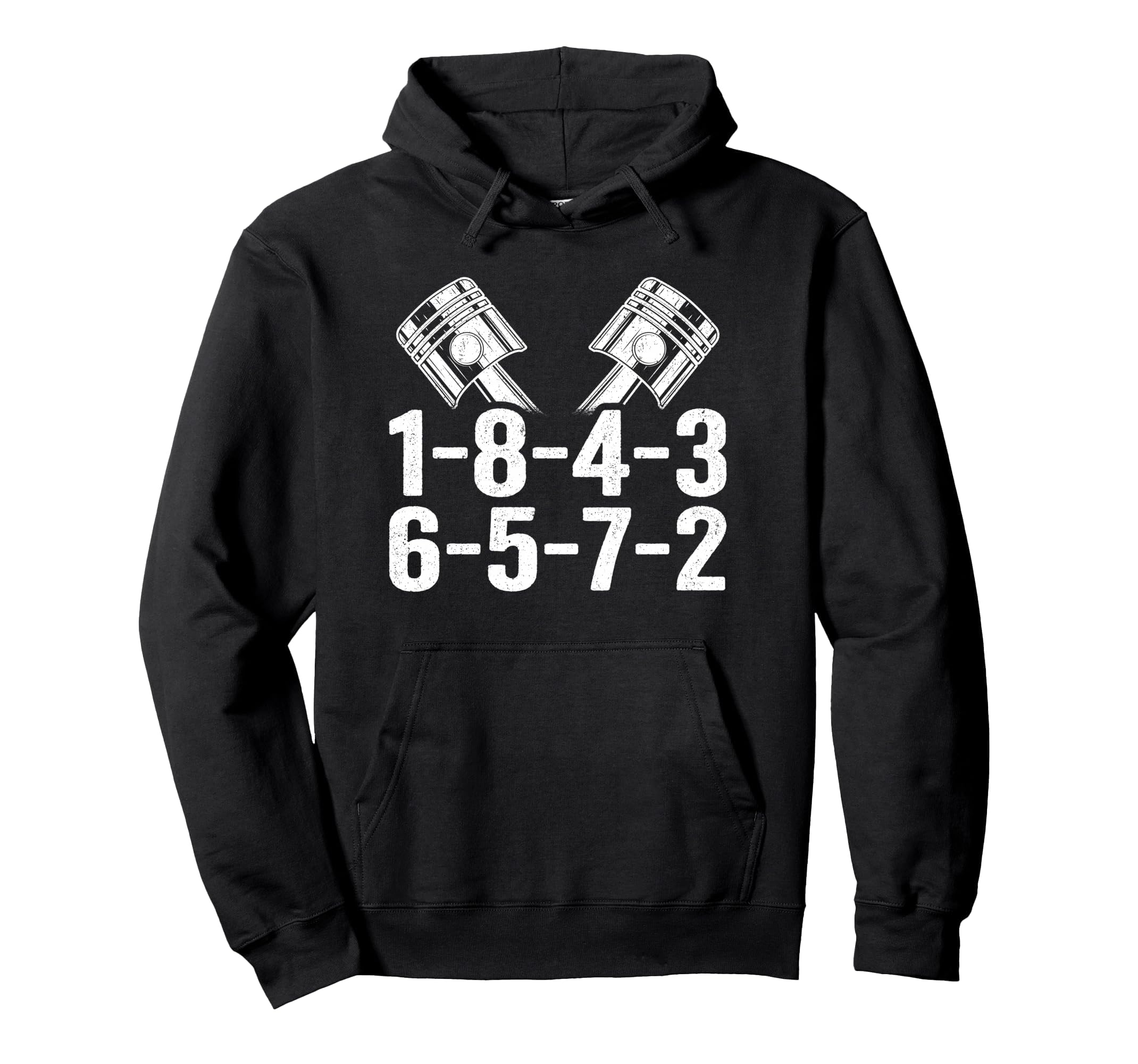 1 8 4 3 6 5 7 2 Firing Order V8 Big Hoodie - Casual Everyday Wear Unisex - T-Shirt, Sweatshirt, Hoodie